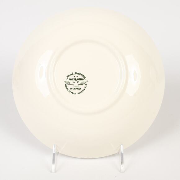 Marcrest Swiss Alpine Chalet Ceramic 9" Vegetable Bowl USA 1960s MCM NOS - Picture 4 of 8